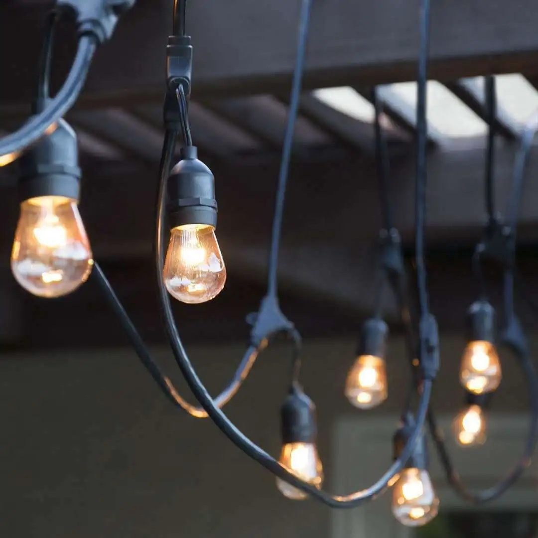 IP65 48FT Male Female Connectable Halogen S14 String Light 1