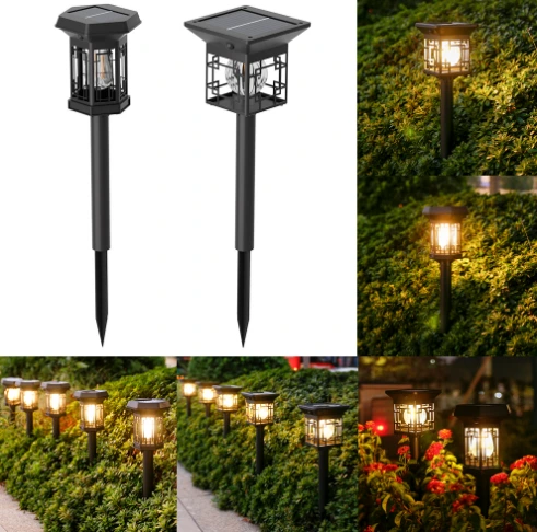 Solar-Powered Lawn Lights Outdoor Waterproof Garden Landscape Lighting Ambient Ground Lights 1