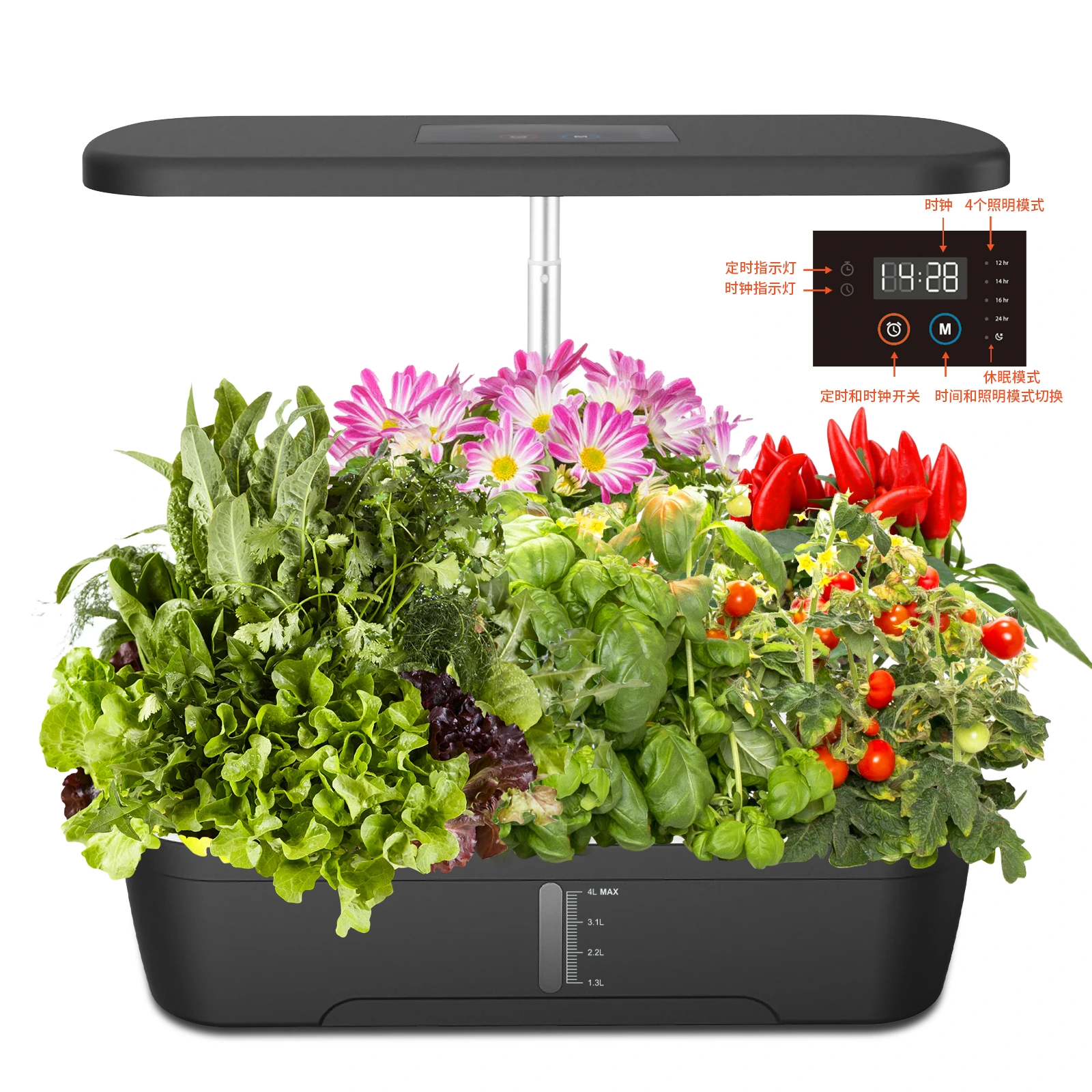20W 12 Pods Plant Grow System Kit with Display Screen 1