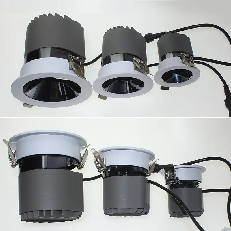 7/9/12/18/24/30W Wall Washer Anti-dazzle LED Downlights with White Black Shell 1