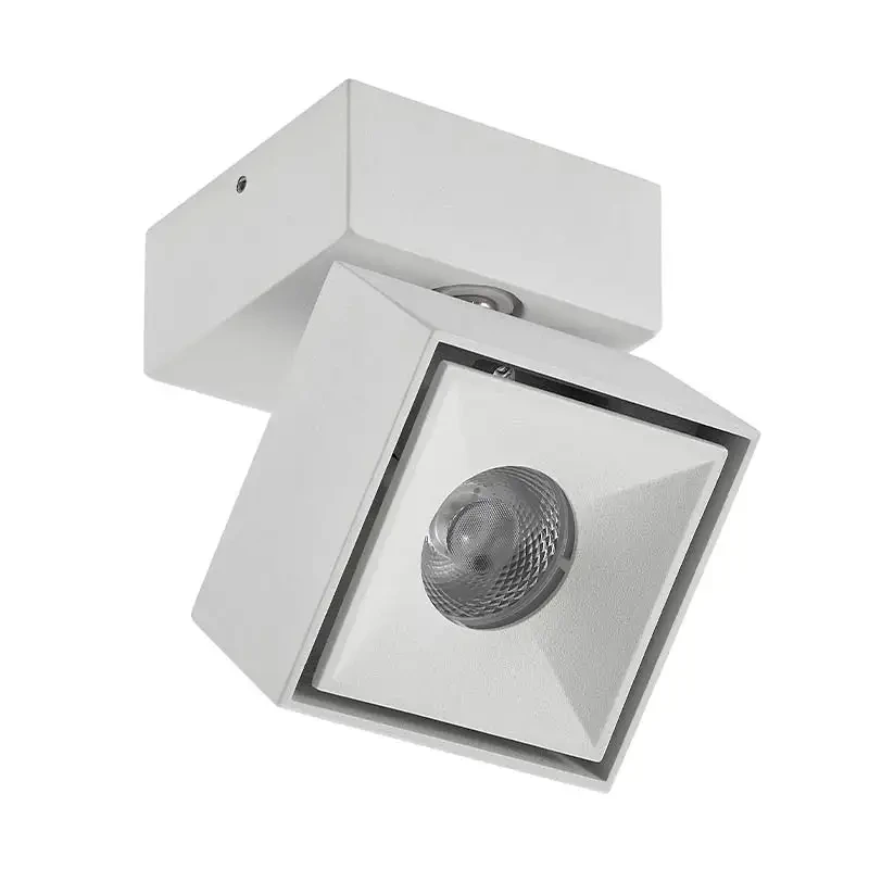 Square Shape Adjustable COB LED Spot Ceiling Lights AC185-265V Surface Mounted Downlights 1