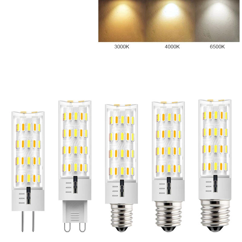 2700/3500K Adjustable Ceramic Globe LED Bulbs AC/DC Power G4/G9 Base Dimmable with Dip Switch 1