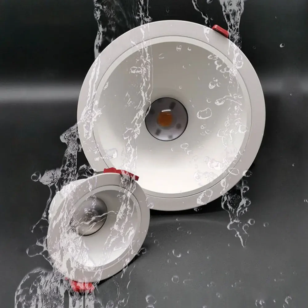 12/15/25/40W IP44/IP65 White Die casting Aluminum LED Downlights 1