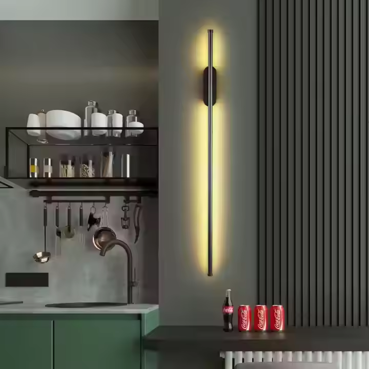 Gold LED Long Strip Wall Lights 4