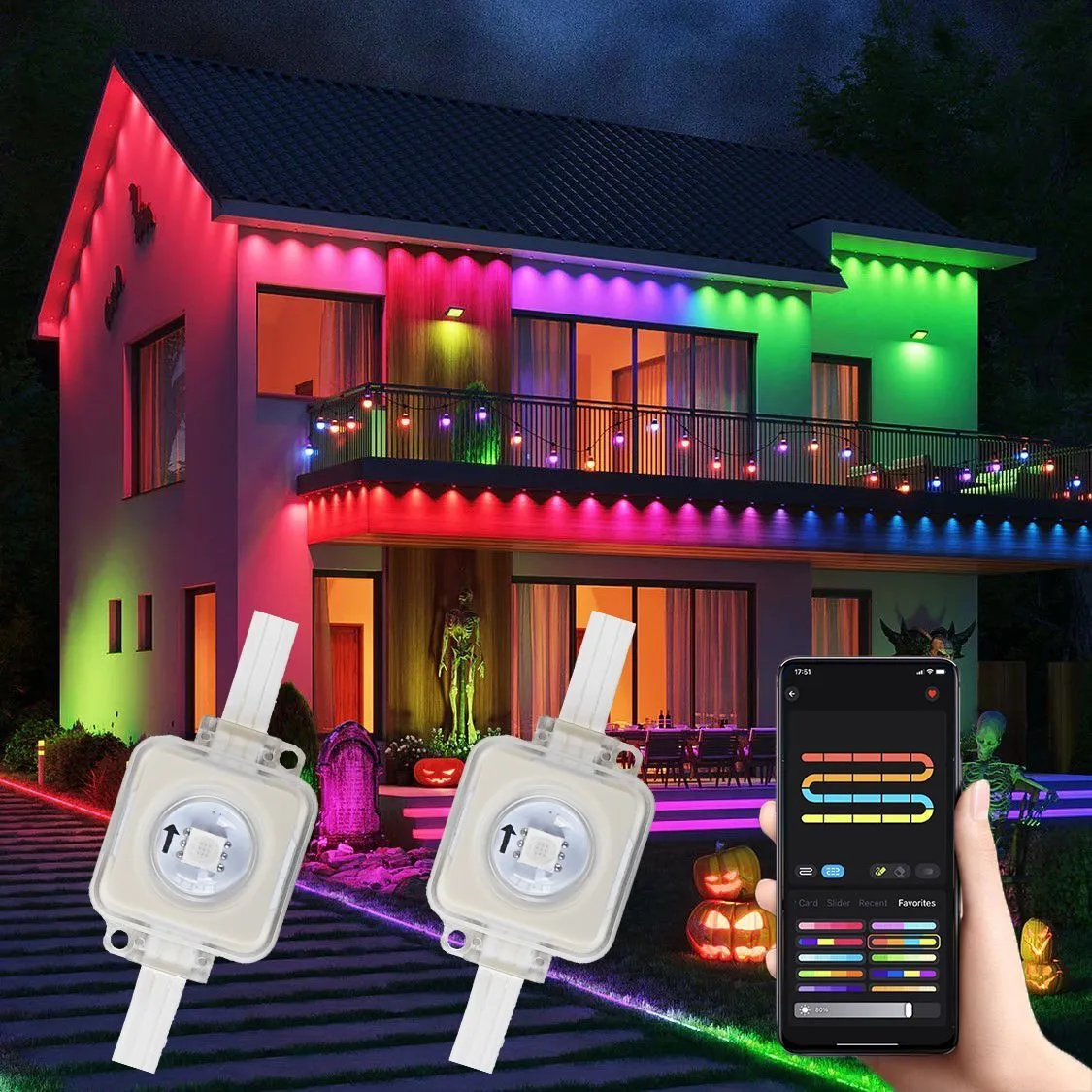 RGBIC Smart Bluetooth Eaves Lights 1