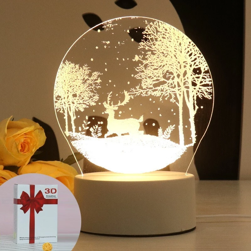 3D Creative LED Small Table Lamp 1