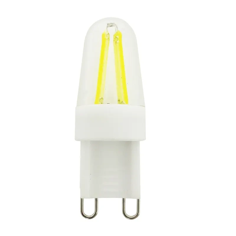 4T Short filament round/flat PC lampshade 2W G9 LED Filament Bulb 1