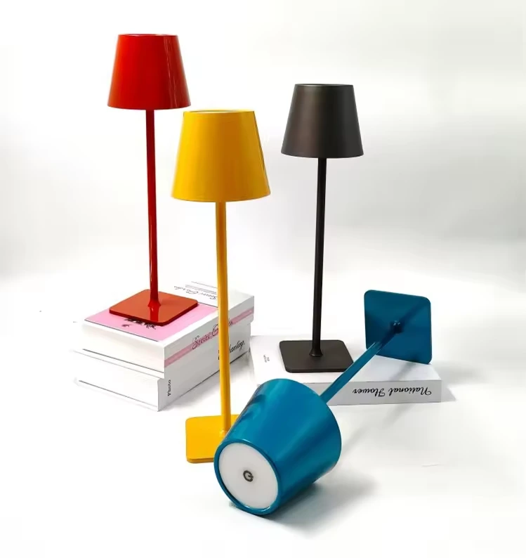 USB Rehcargeable Wrought Iron Tall 2.5W 3 CCT Dimmable LED Table Lamp 1