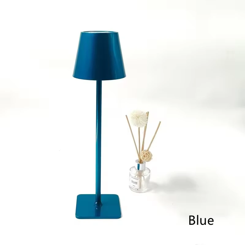 3CCT Dimmable Aluminum Shell USB Rechargeable Portable LED Tall Table Lamp 1