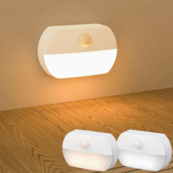 LED Smart Motion-Activated 7-Battery Bedside Night Light for Home, Hallways and Bedrooms 1