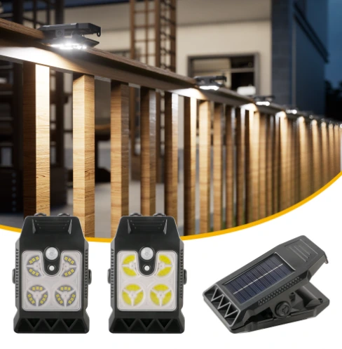 New Solar Outdoor Super-Bright Wall Light for Gardens, Balconies, and Fences with Motion Sensor 1