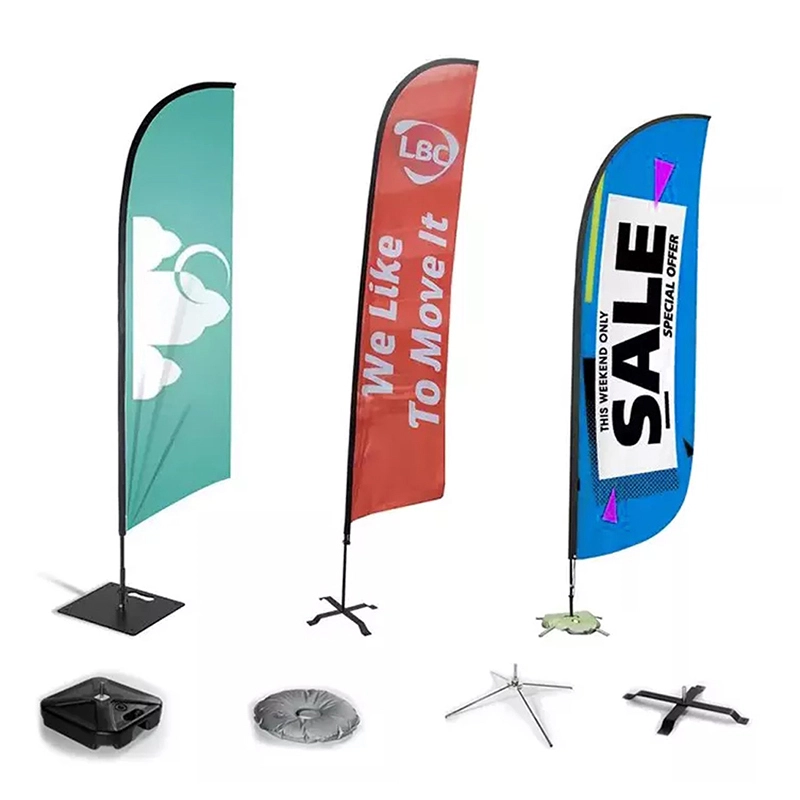 Custom Beach Flags High-Visibility Outdoor Advertising & Event Flags 1