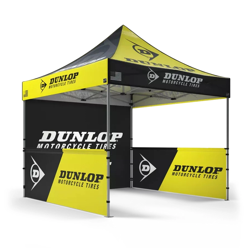 Custom Printed Canopy with Half Walls Full-Color Printing 1
