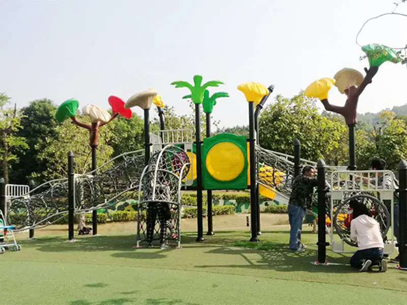 stable wooden slide plastic directly sale for Amusement park 6