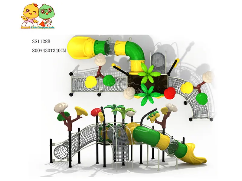 stable wooden slide plastic directly sale for Amusement park 2