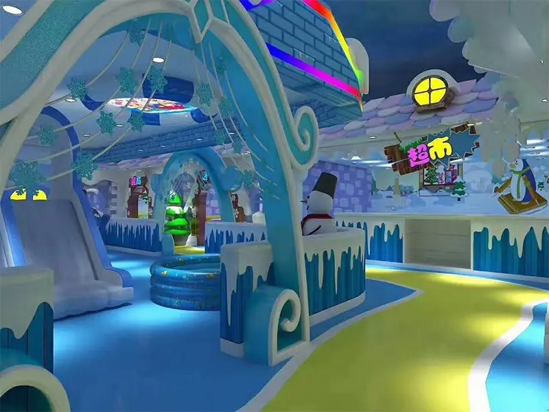 SKP wooden playground supplier for indoor play area 9