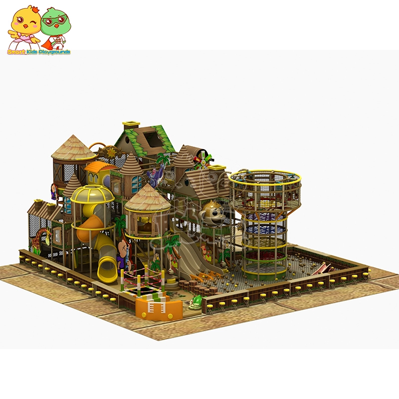 Rainforest jungle-themed indoor playground plastic stainless steel  SKP 1