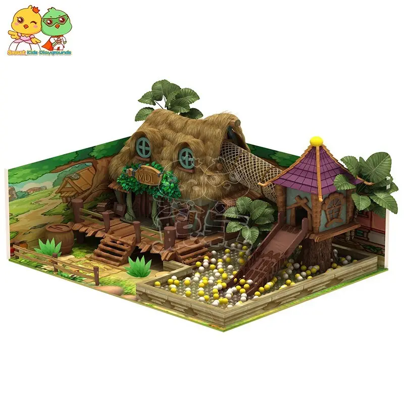 SKP park jungle theme playground puzzle game for play house 4