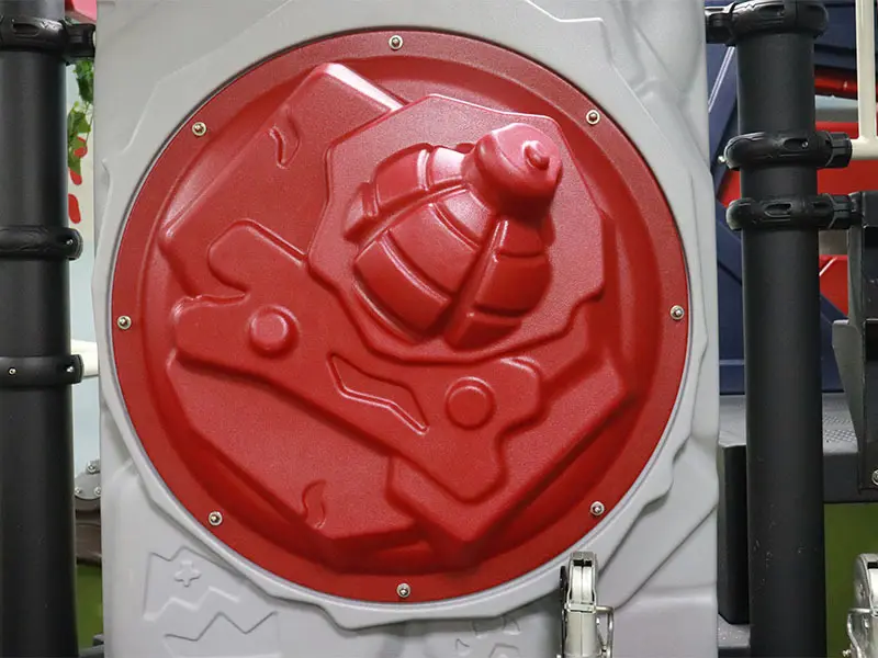 SKP park wooden slide online for pre-school 5