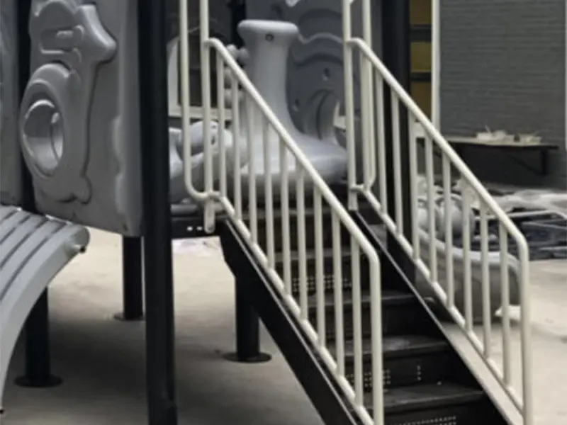 SKP park wooden slide online for pre-school 7