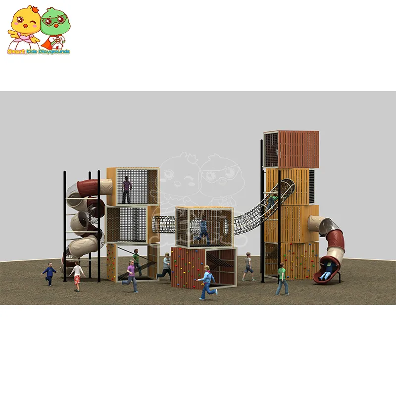 SKP systems wooden slide wholesale for kindergarten 6