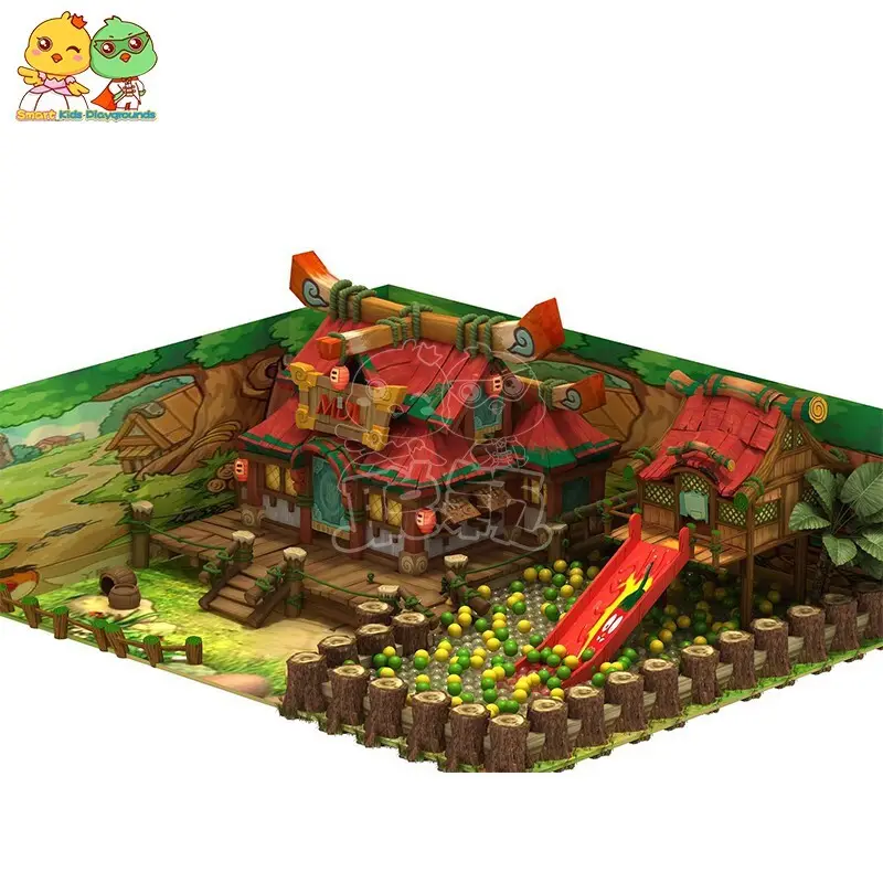 SKP wooden playground supplier for indoor play area 2