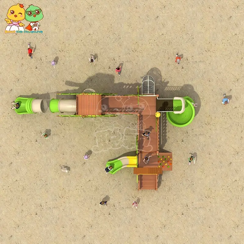 SKP playground plastic slide directly sale for pre-school 4