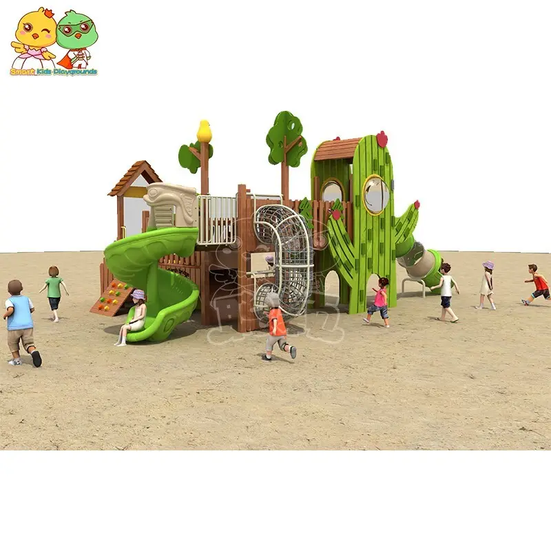 SKP playground plastic slide directly sale for pre-school 3