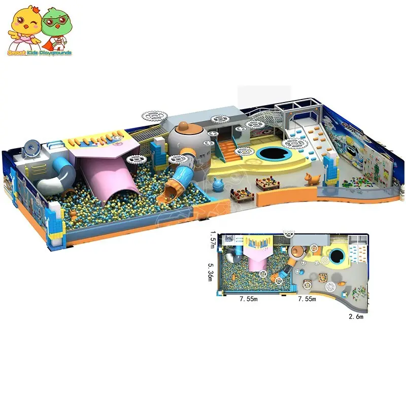 Customized maze equipment park Slide for plaza 2