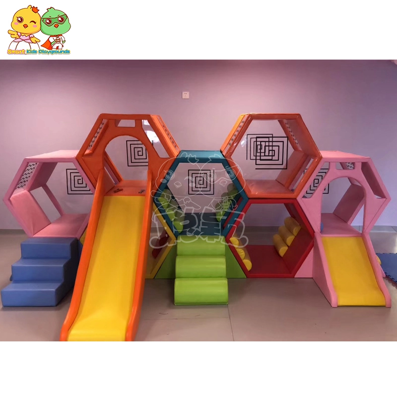 Children soft play slides indoor playground equipment 1