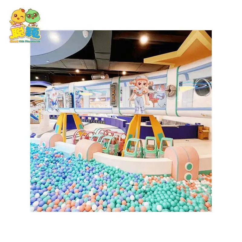 Big Ball Pool Trampoline Set Games Soft Play Area Amusement Park Indoor Playground 1