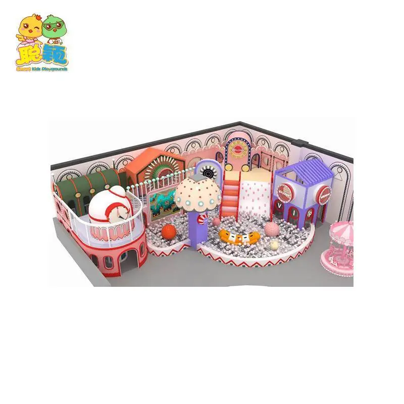 Mini Customized Naughty Castle Soft Play Area Indoor Playground With Ball Pool 1