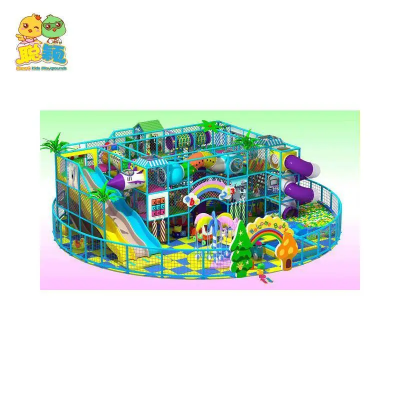 Electric Games Giant Slide Attractive Soft Play Area Indoor Playground With Good Quality 1