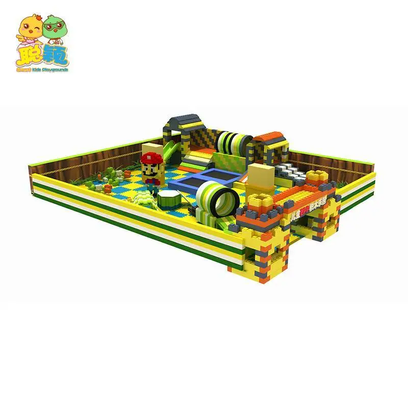 Interesting Building Block Kids Soft Play Indoor Playground 1