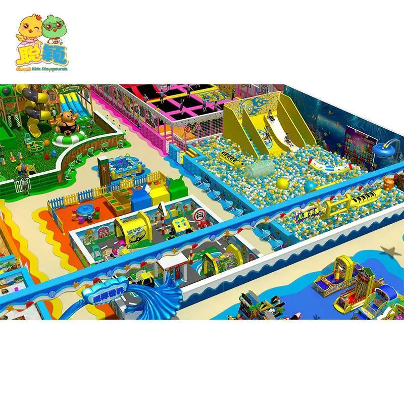 Big Ocean Ball Pool Giant Slide Soft Play Area Indoor Playground 1