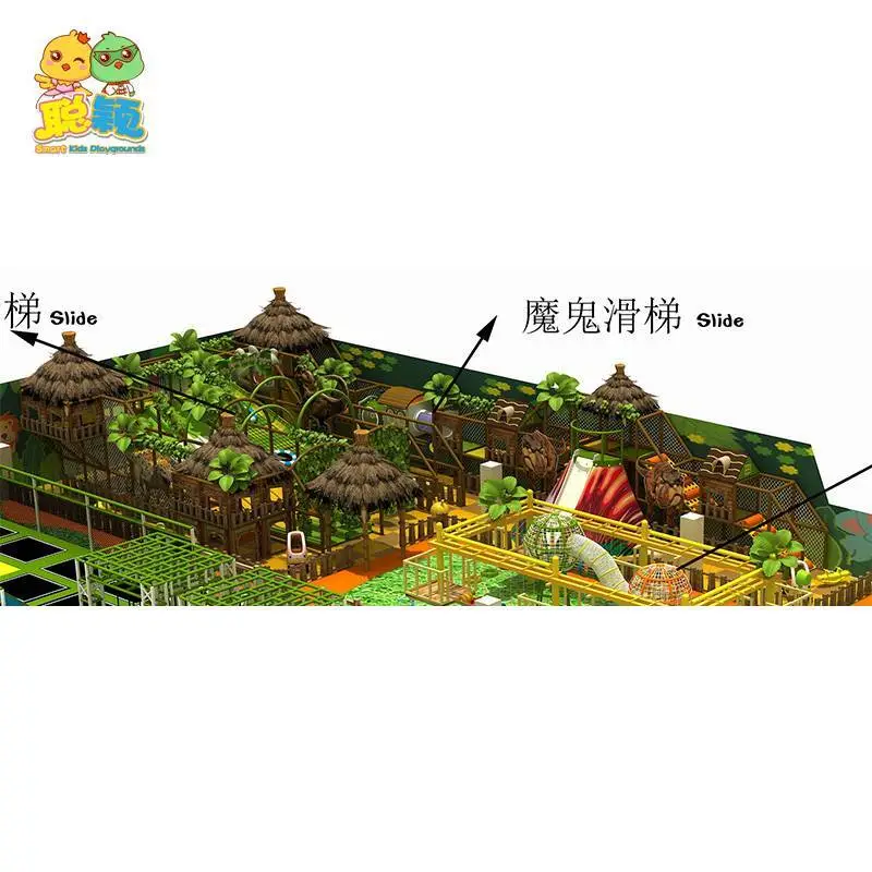 Natural Jungle Theme Customized New Design Soft Play Area Indoor Playground For Sale 1