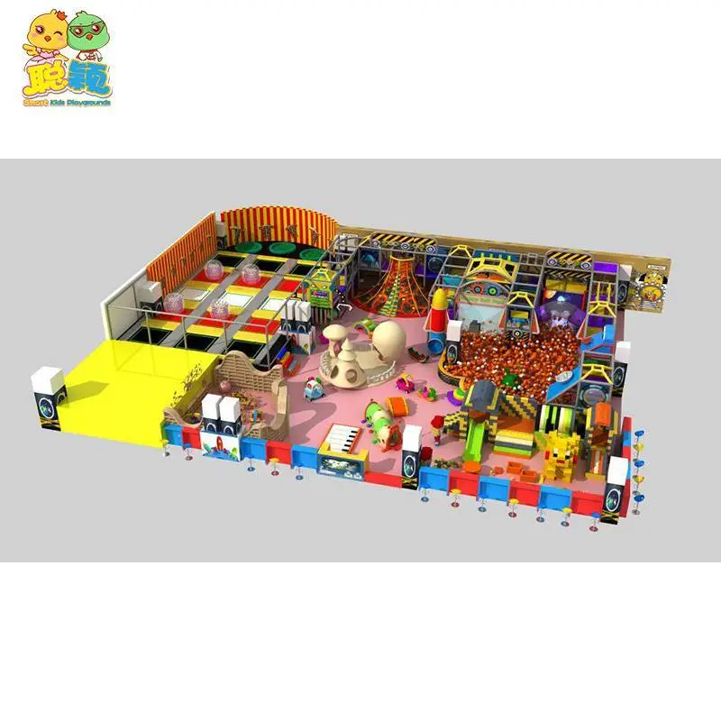 Customized Trampoline Park Soft Play Games Indoor Playground With Ball Pool 1