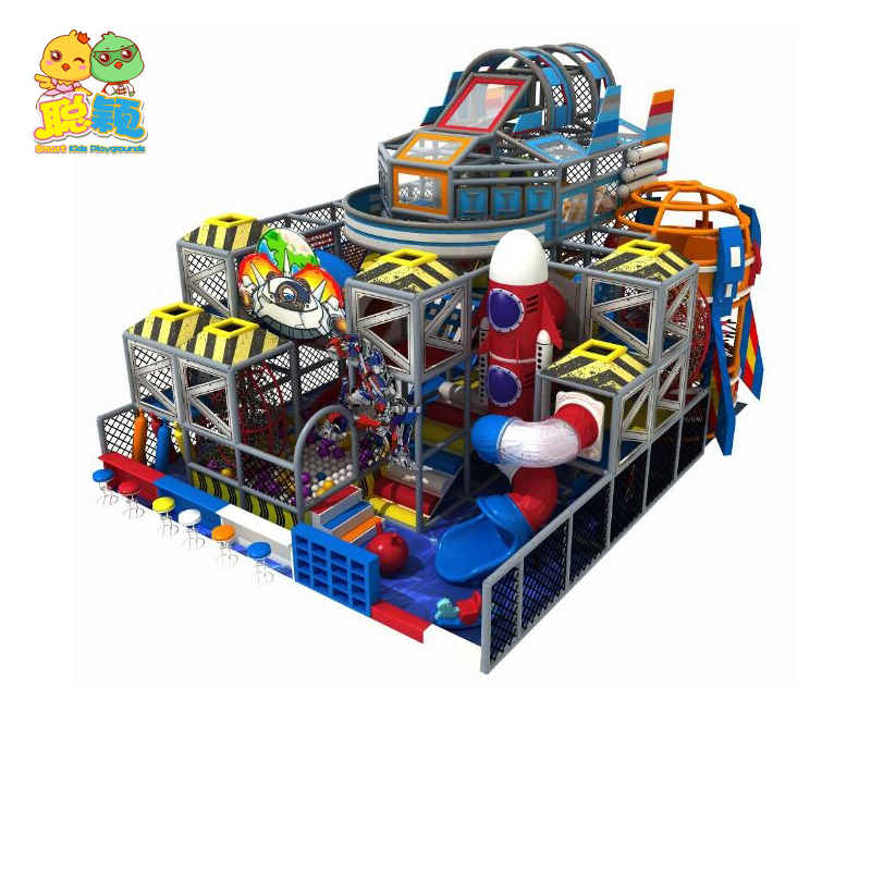 Spaceship Theme Creative Ball Pool Soft Play Indoor Playground For Kids 3
