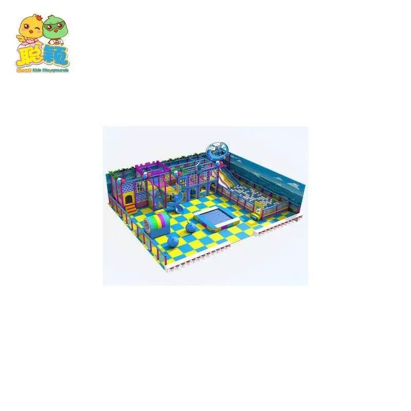 Ocean Under World Theme Giant Slide Ball Pool Soft Play Area Indoor Playground 1