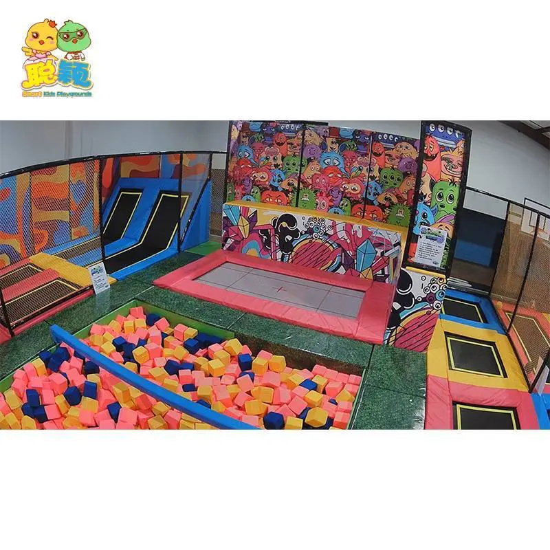 Professional Giant Trampoline Park Advanced Technology Indoor Playground with CE/ASTM/TUV/GS Certificates 1