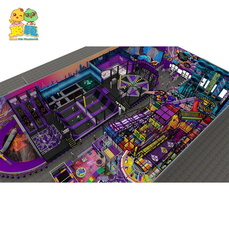 Kids Amusement Park Trampoline Parks Climbing Walls Soft Play Equipment Ball Pit Tunnel Slide 2