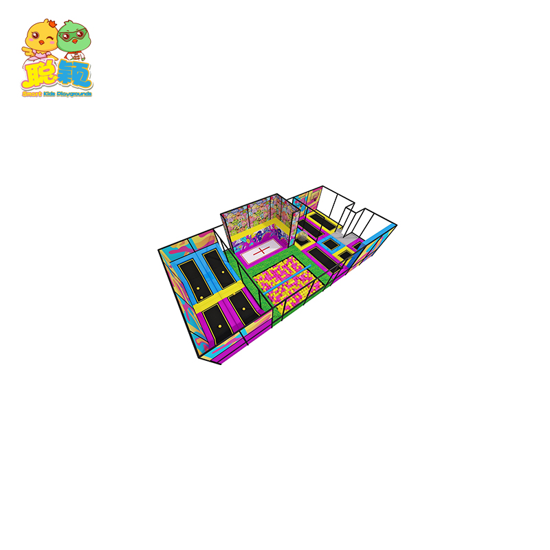 Kids Amusement Park Trampoline Parks Climbing Walls Soft Play Equipment Ball Pit Tunnel Slide 4
