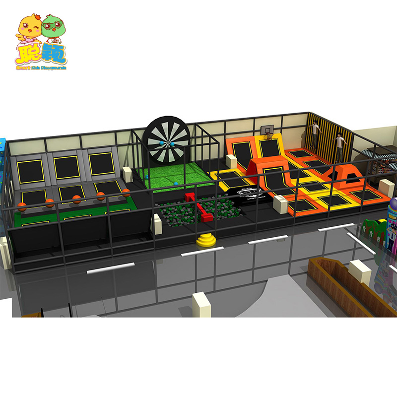 Factory Cheap Price Amusement Park Bouncer Trampoline Park With Ball Pit For Kids 3