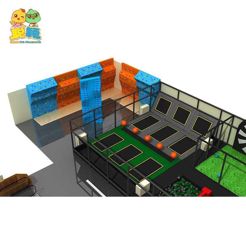 Factory Cheap Price Amusement Park Bouncer Trampoline Park With Ball Pit For Kids 6