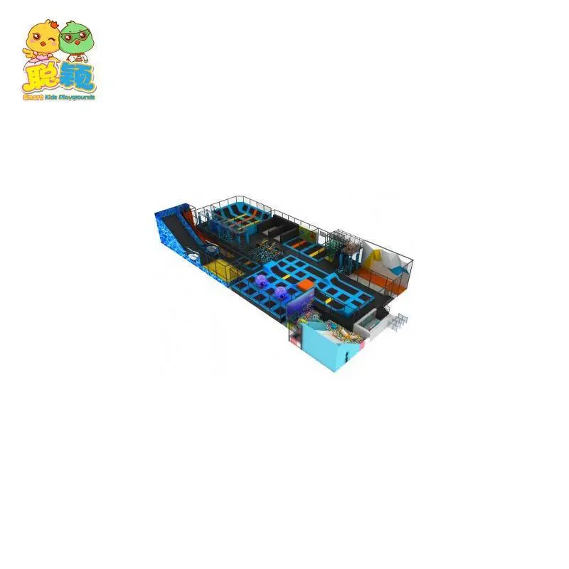 Wholesale Price Verified Supplier Big Trampoline Park Indoor Playground 1