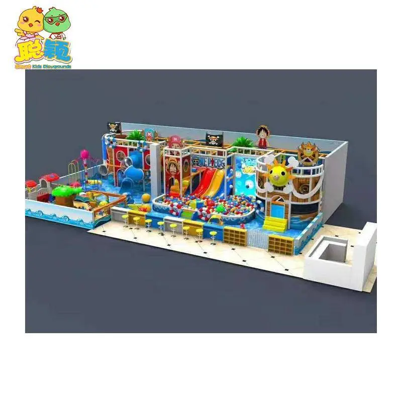 Fashionable Characters Giant Slide Soft Play Cost Effective Indoor Playground 1