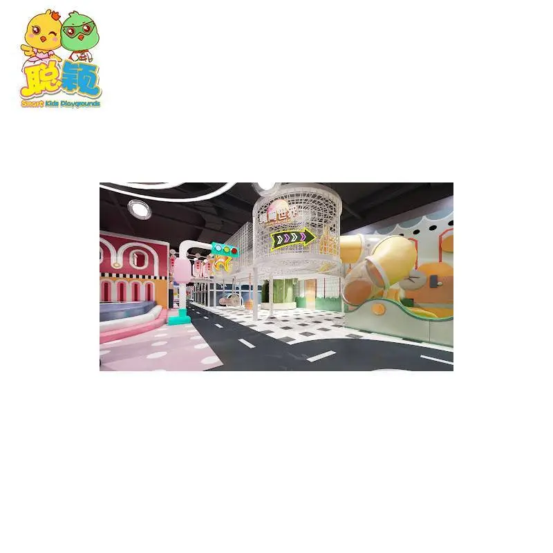 Customized Giant Slide Simulation scenario Funny Soft Play Indoor Playground 1