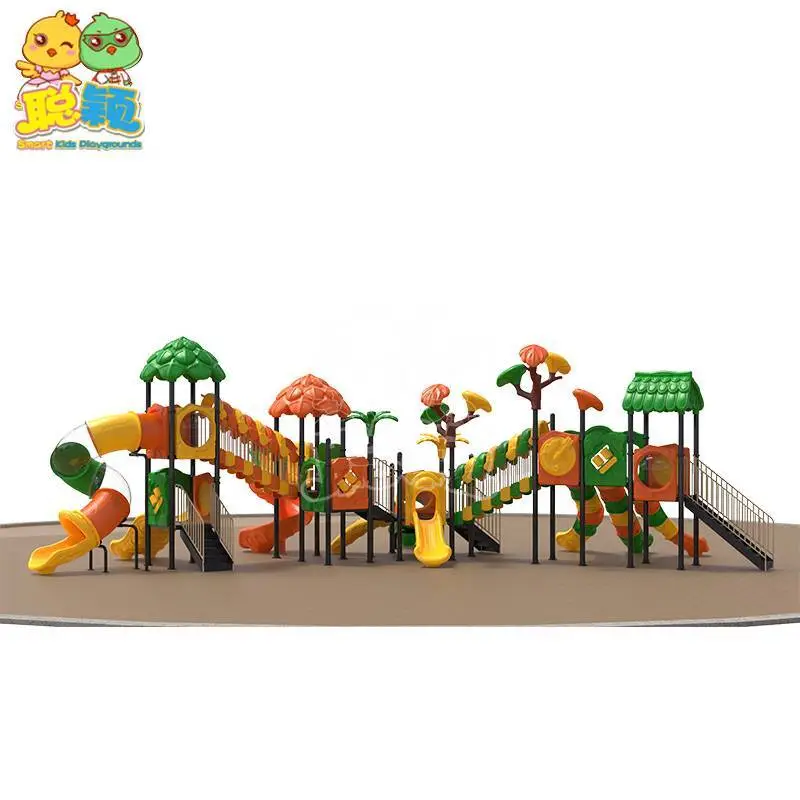 Kids Toy Sets Happy Theme Outdoor/Indoor Amusement Park Playground Equipment Slide 1