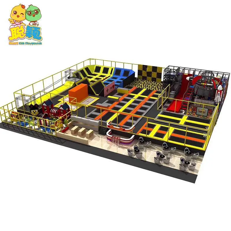 1000sqm Children Indoor Jumping Bouncer Trampoline Park Indoor Playground With High Quality 1