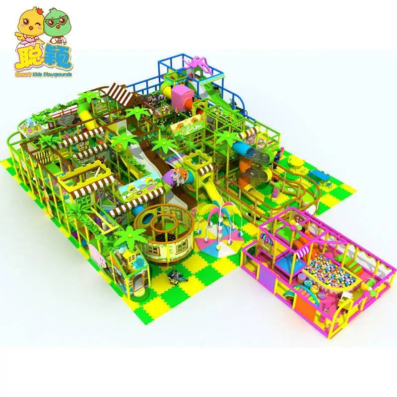Summer Natural New Design Kids Soft Play Amusement Park Indoor Playground With Giant Slide 1